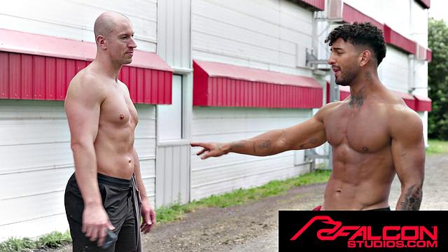 FalconStudios - Hot Jock Takes Tractor Tire Challenge And Fucks Tight Ass