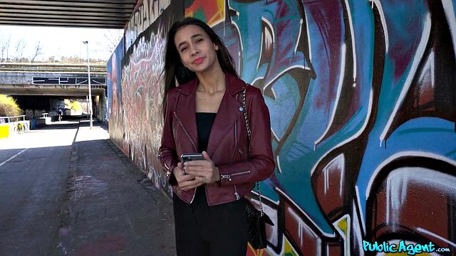 Hot Brunette Bounces on Huge Cock