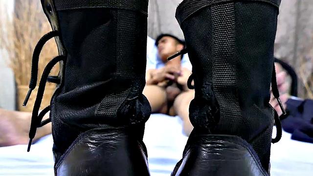 Robin is a rookie cop at just 22 years old. This kinky twinky cop loves his black leather boots and everyday when he gets home from duty he can't wait to get his nostrils filled with the sweet aroma of his hot sweaty boots.