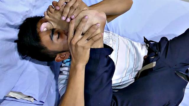 Robin is a rookie cop at just 22 years old. This kinky twinky cop loves his black leather boots and everyday when he gets home from duty he can't wait to get his nostrils filled with the sweet aroma of his hot sweaty boots.