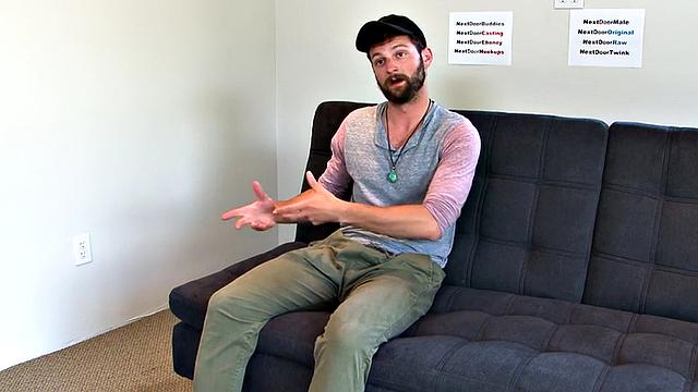 Amateur jock toys ass and jerks cock on casting