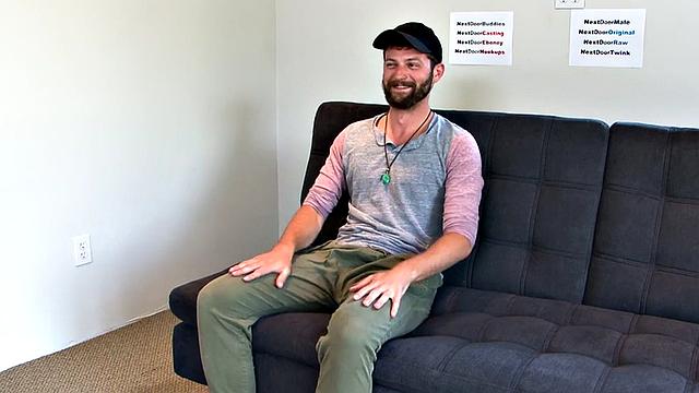 Amateur jock toys ass and jerks cock on casting