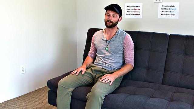 Amateur jock toys ass and jerks cock on casting