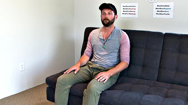 Amateur jock toys ass and jerks cock on casting