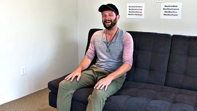 Amateur jock toys ass and jerks cock on casting