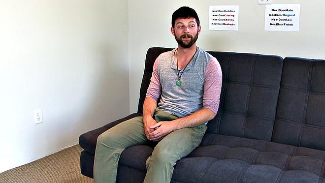 Amateur jock toys ass and jerks cock on casting