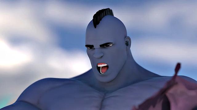 Гей-супергерои спасают друг друга без трусов