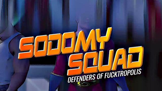 SodomySquad - Gay Heroes SUPER GROUP SUCK & FUCK