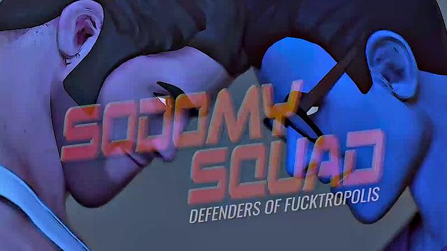 SodomySquad - Gay Heroes SUPER GROUP SUCK & FUCK