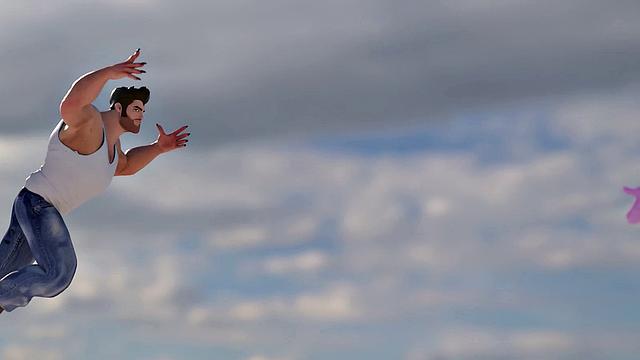 Гей-супергерои спасают друг друга без трусов