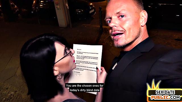 Real tattooed amateur babe fucked in hotel on date