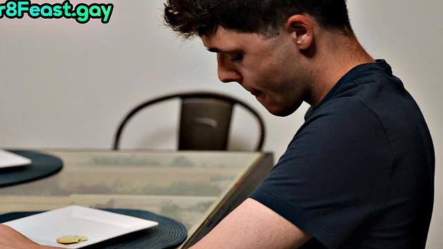 Str8 jock barebacked in threesome by twink and daddy