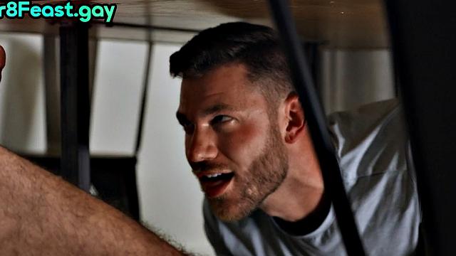 Str8 jock barebacked in threesome by twink and daddy