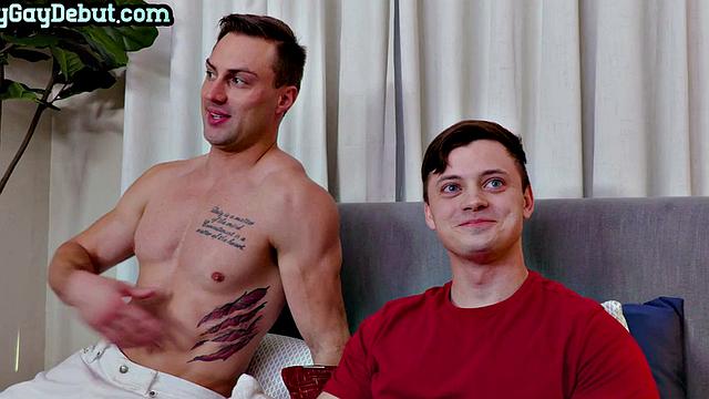 Barebacking athletic stud fucks bottom after casting