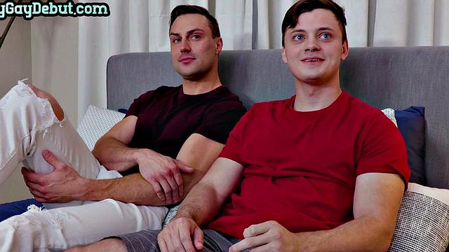 Barebacking athletic stud fucks bottom after casting