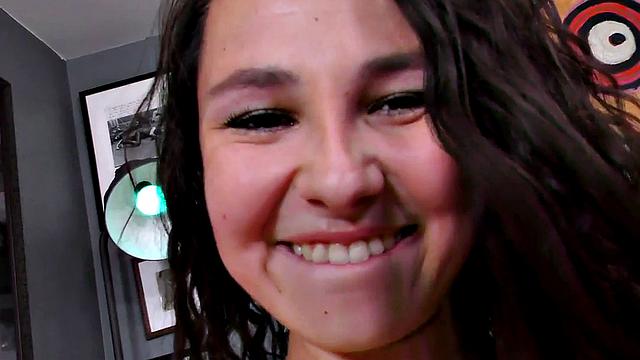 POV 21yo amateur GF fucked in twat after giving head