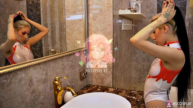 Vasya Sylvia on all fours for Nucosplay today