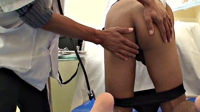 Small Asian twink fucked by doctor after medical check