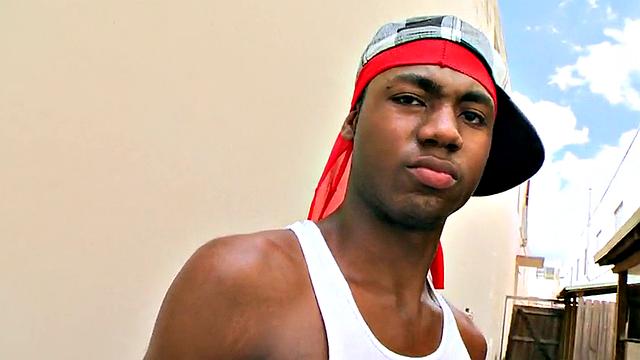 Black thug pulled and public fucked outdoor by white top