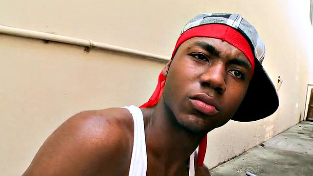 Black thug pulled and public fucked outdoor by white top