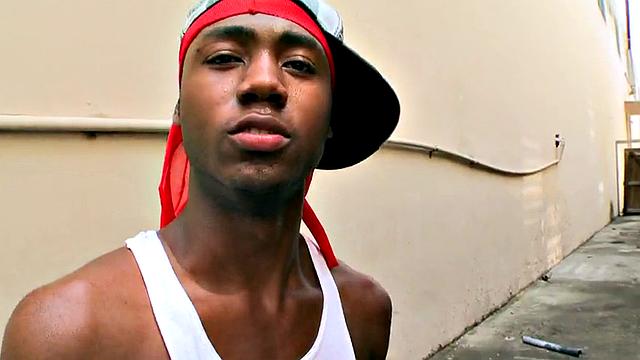 Black thug pulled and public fucked outdoor by white top