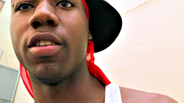 Black thug pulled and public fucked outdoor by white top