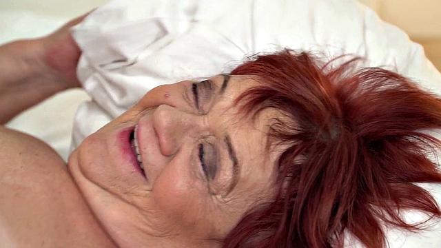 LUSTY GRANDMAS - Horny Redhead GILF Gets Her Old Pussy Pounded By Stud