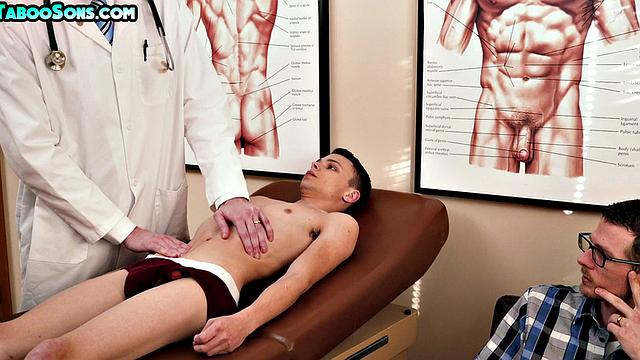 Petite twink patient inspected by DILF MD