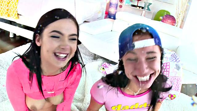 Marley And Aidra Give The Wettest Blowjob