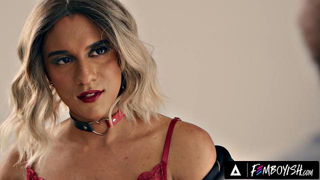 FEMBOYISH - Cheating Femboy Mikey Vega Seduces Roommate Marcus McNeil With Sexy Lingerie