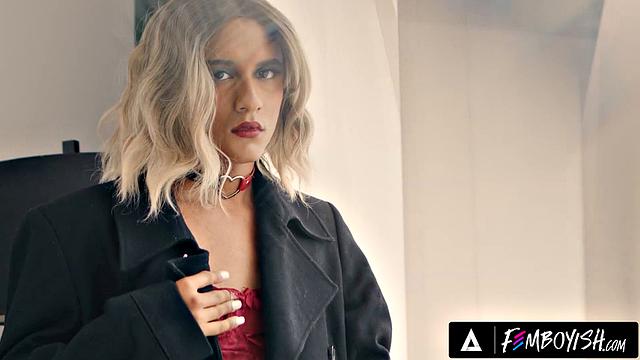 FEMBOYISH - Cheating Femboy Mikey Vega Seduces Roommate Marcus McNeil With Sexy Lingerie