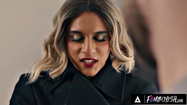 FEMBOYISH - Cheating Femboy Mikey Vega Seduces Roommate Marcus McNeil With Sexy Lingerie