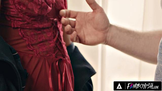 FEMBOYISH - Cheating Femboy Mikey Vega Seduces Roommate Marcus McNeil With Sexy Lingerie