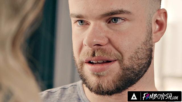 FEMBOYISH - Cheating Femboy Mikey Vega Seduces Roommate Marcus McNeil With Sexy Lingerie