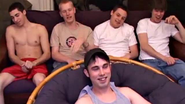 After the boys strip off the clothes and stroke up their boners, all four start some derious stroking. Kaos starts blowing Levi then Levi returns the favor and soon they both feed their dicks to Tapher.