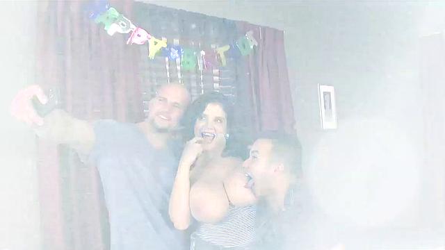 Two Cocks, One Chick