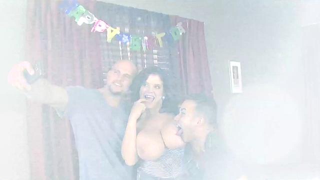 Two Cocks, One Chick