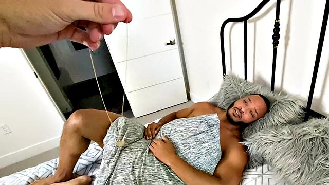 Ebony real gay analfucked in missionary by lover