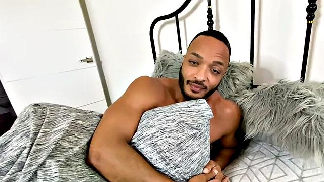 Ebony real gay analfucked in missionary by lover