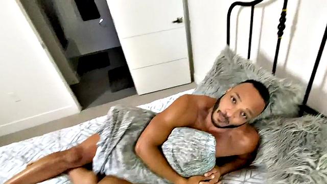 Ebony real gay analfucked in missionary by lover