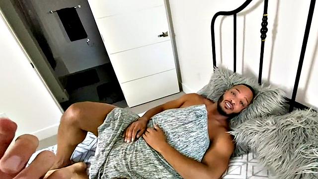 Ebony real gay analfucked in missionary by lover