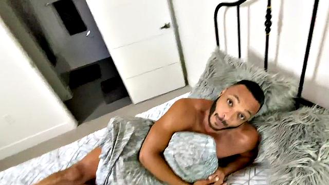 Ebony real gay analfucked in missionary by lover