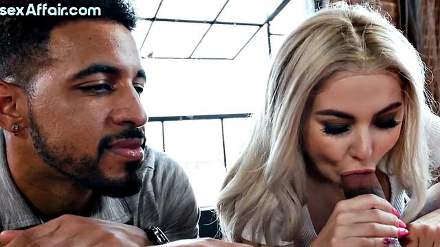 Bibooty babe riding hard cock while sucking one