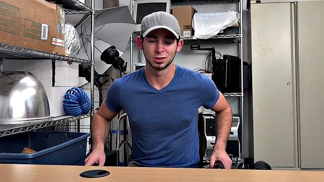 IR POV stud barebacked in office by top after BJ