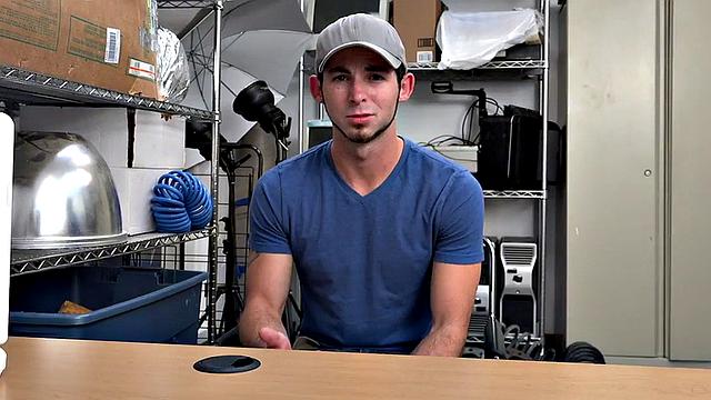 IR POV stud barebacked in office by top after BJ