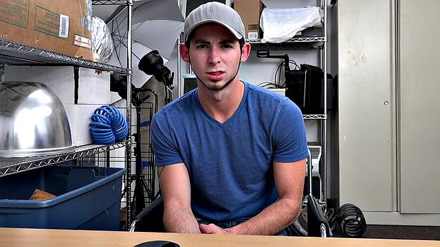 IR POV stud barebacked in office by top after BJ