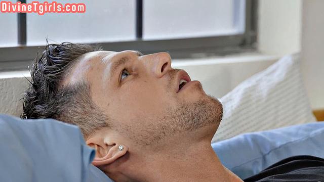 Chubby TS babe gets anal smashed by BF