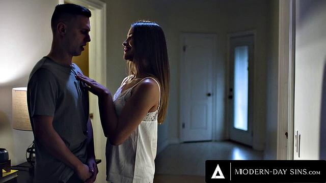 MODERN-DAY SINS - She Caught Bestie's Stepbrother Spying On Them! Gave Him What He Dreams Of