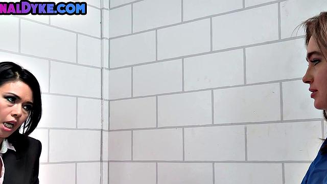 Prison anal dyke fucked with toys by Asian lezdom