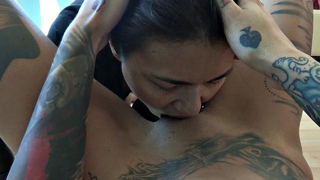 Anal bitch fucked close up in POV by white cock